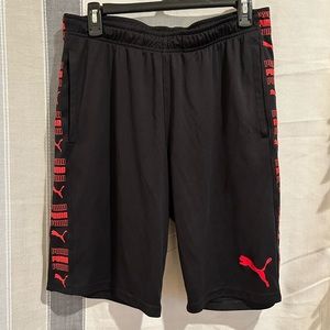 NWOT PUMA red design workout shorts